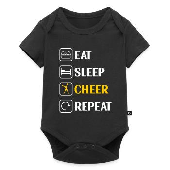 Cheerleading Cheerleader Base Flyer - Body à manches courtes Premium Bébé - noir - Devant