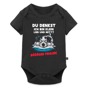Chien Tshirt Drôle Drôle Humour Sarcasme Bureau - Body à manches courtes Premium Bébé - noir - Devant