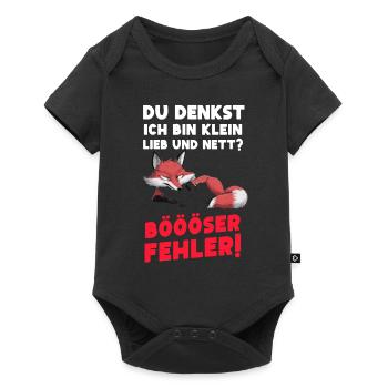 Fox Tshirt Funny Funny Humor Sarcasm Office - Baby Premium short-sleeve bodysuit - black - Front