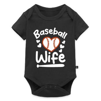 Baseball Sports Joueur de baseball Lanceur Receveur États-Unis - Body à manches courtes Premium Bébé - noir - Devant