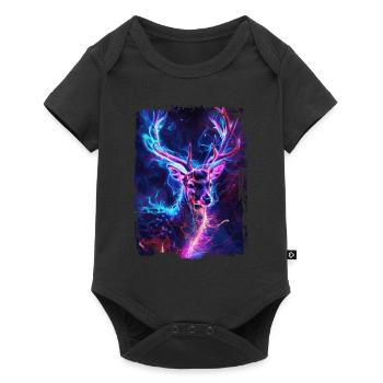 Roe deer - Baby Premium short-sleeve bodysuit - black - Front