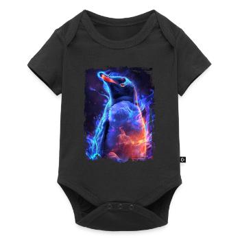 Penguin - Baby Premium short-sleeve bodysuit - black - Front