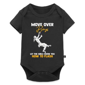 Make way guys boulderers bouldering - Baby Premium short-sleeve bodysuit - black - Front