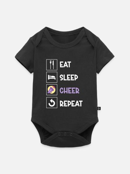 Cheerleading Cheerleader Base Flyer - Baby Premium Kurzarmbody - Schwarz