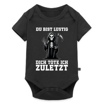 Tu es drôle, je t’aurai le dernier Faucheur - Body à manches courtes Premium Bébé - noir - Devant