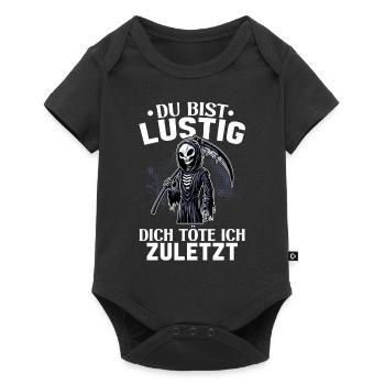 Tu es drôle, je t’aurai le dernier Faucheur - Body à manches courtes Premium Bébé - noir - Devant