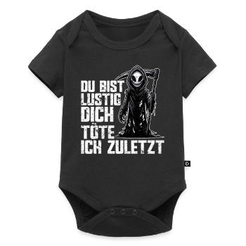 Tu es drôle, je t’aurai le dernier Faucheur - Body à manches courtes Premium Bébé - noir - Devant
