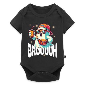 Scary Halloween Ghost Broth - Baby Premium short-sleeve bodysuit - black - Front
