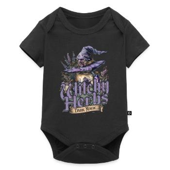 Apotheker Kräutersammler Witchy Herbs Dark Magic - Baby Premium short-sleeve bodysuit - black - Front