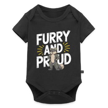 Furry Fandom Enthusiast Cosplay Fun and Fursuiting - Baby Premium short-sleeve bodysuit - black - Front
