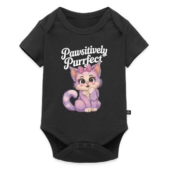 Furry Fandom Enthusiast Cosplay Fun and Fursuiting - Baby Premium short-sleeve bodysuit - black - Front