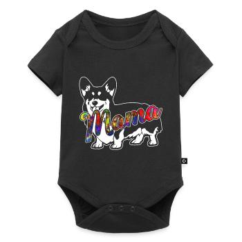 Cardigan Welsh Corgi Cardigan Welsh Corgi Mama - Baby Premium short-sleeve bodysuit - black - Front