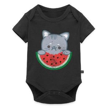 Pastèque - Body à manches courtes Premium Bébé - noir - Devant