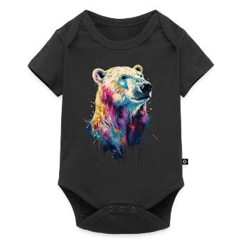 Polar bear - Baby Premium short-sleeve bodysuit - black - Front
