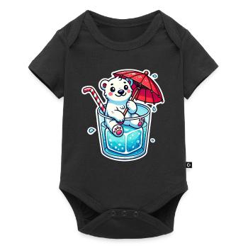 Polar Bear - Baby Premium short-sleeve bodysuit - black - Front