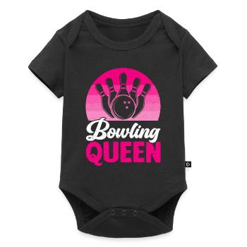 Bowling Girl Funny Ladies Team Bowler Sport - Baby Premium short-sleeve bodysuit - black - Front
