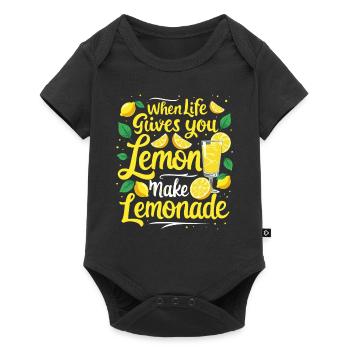 Refreshing Lemonade Vibes: Perfect for Lemonade - Baby Premium Kurzarmbody - Schwarz - Vorne