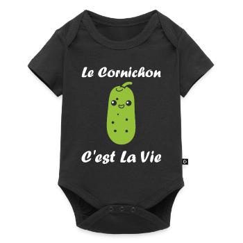Humour cornichon - Body à manches courtes Premium Bébé - noir - Devant
