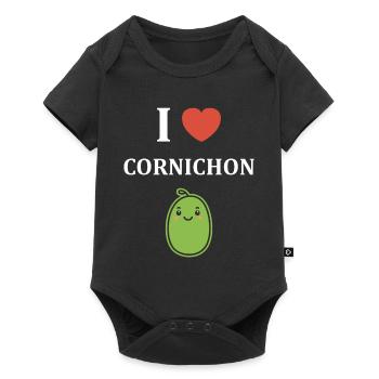 cornichon - Body à manches courtes Premium Bébé - noir - Devant