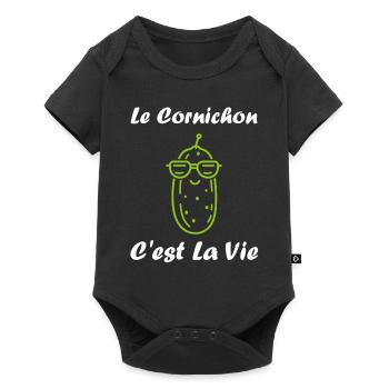 Humour cornichon - Body à manches courtes Premium Bébé - noir - Devant