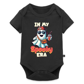 Halloween à mon époque effrayante - Body à manches courtes Premium Bébé - noir - Devant
