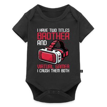 Réalité virtuelle athlète Witzer VR Gamer Casque - Body à manches courtes Premium Bébé - noir - Devant