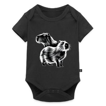 Capybara - Baby Premium short-sleeve bodysuit - black - Front