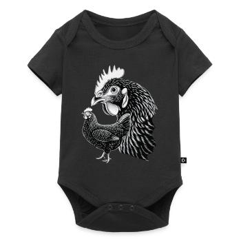 Chicken - Baby Premium short-sleeve bodysuit - black - Front