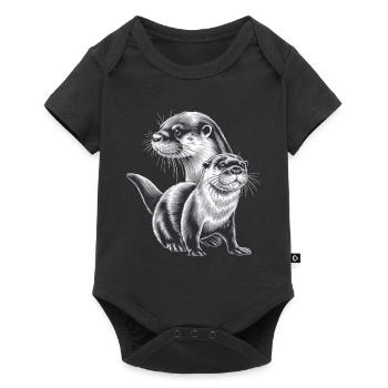 Otter - Baby Premium short-sleeve bodysuit - black - Front