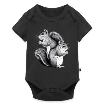 Squirrel - Baby Premium short-sleeve bodysuit - black - Front