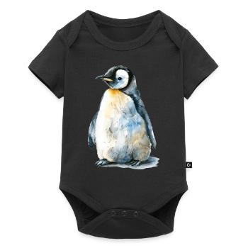 Penguin - Baby Premium short-sleeve bodysuit - black - Front