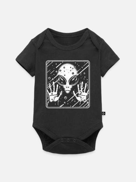 Alien - Baby Premium Kurzarmbody - Schwarz