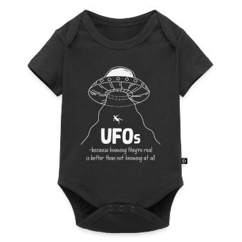 OVNI extraterrestre Galaxie extraterrestre Geschnek - Body à manches courtes Premium Bébé - noir - Devant