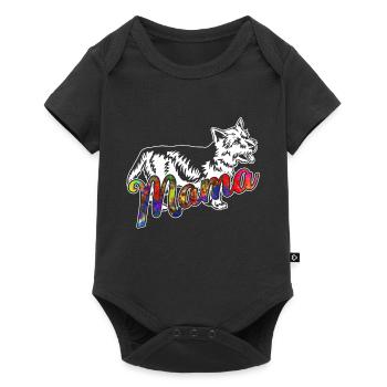 Australian Terrier Australian Terrier Mama - Baby Premium short-sleeve bodysuit - black - Front