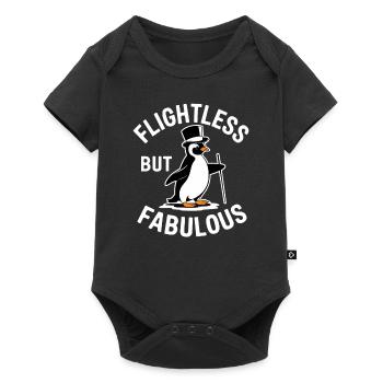 Incapable de voler mais fabuleuse aventure avec des pingouins - Body à manches courtes Premium Bébé - noir - Devant