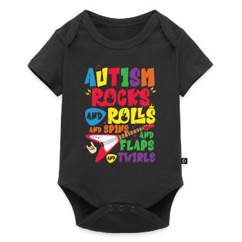 Journée de sensibilisation à l’autisme Cadeau autiste - Body à manches courtes Premium Bébé - noir - Devant