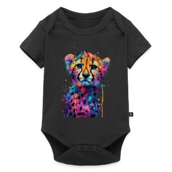 Cheetah - Baby Premium short-sleeve bodysuit - black - Front