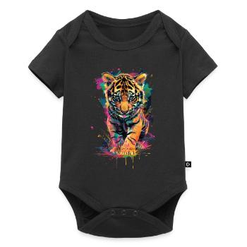 Tigre - Body à manches courtes Premium Bébé - noir - Devant
