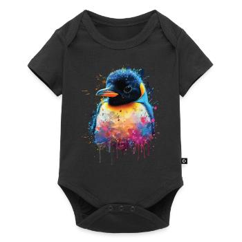 Penguin - Baby Premium short-sleeve bodysuit - black - Front
