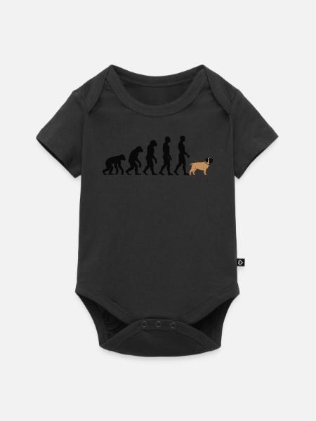 Englischer Mastiff - Baby Premium Kurzarmbody - Schwarz