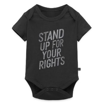 Défendez vos droits - Body à manches courtes Premium Bébé - noir - Devant