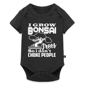 I Grow Bonsai Trees - Baby Premium short-sleeve bodysuit - black - Front