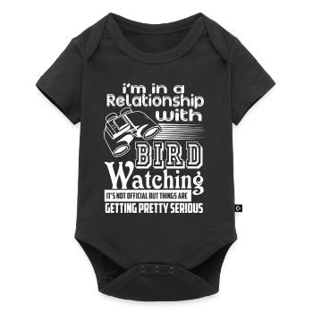 In A Relationship With Birdwatching - Baby Premium short-sleeve bodysuit - black - Front
