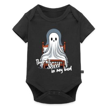 Halloween Sheet In Bed Funny Saying - Baby Premium short-sleeve bodysuit - black - Front