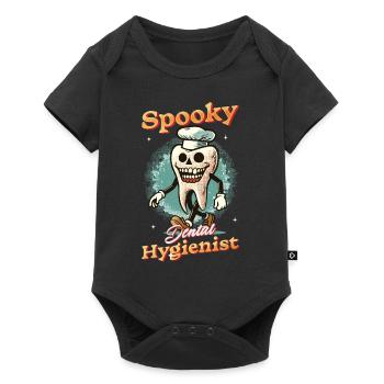Spooky Dental Hygienist Halloween Fun - Baby Premium short-sleeve bodysuit - black - Front