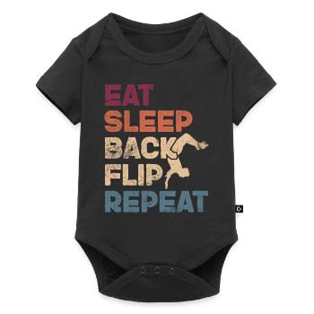 Backflip - Body à manches courtes Premium Bébé - noir - Devant