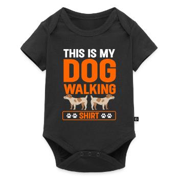 Dog Walker Professional Pet Sitter Dog Walking - Baby Premium short-sleeve bodysuit - black - Front
