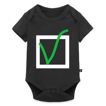 Tick off - Baby Premium short-sleeve bodysuit - black - Front