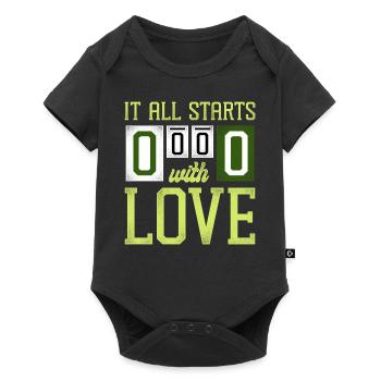 Funny Tennis Player Racket It All - Baby Premium short-sleeve bodysuit - black - Front