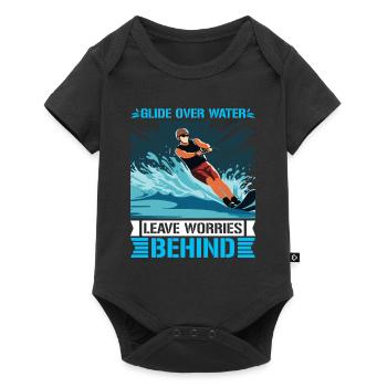 Glide over water, leave worries behind. - Baby Premium short-sleeve bodysuit - black - Front